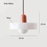 Nordic Elegance Retro Glass Pendant Light  LED Indoor Hanging Light Fixture For Living Room  Dining 7