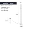 Modern Minimalist Aluminum Outdoor LED Lawn Light For Courtyards  Pathways 9