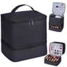 Portable Nail Polish  Cosmetic Organizer Case  30Grid Travel Storage Bag With Handle 6