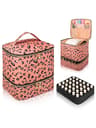 Portable Nail Polish  Cosmetic Organizer Case  30Grid Travel Storage Bag With Handle 10