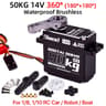 9imod High Torque Brushless Servo 50KG  Waterproof Aluminum Digital Servo With 180270360 Control 14 8