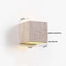 Natural Elegance Travertine  Wood LED Wall Lamp  Nordic Modern LED Wall Light Travertine Wall Sconc 14
