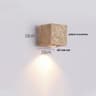 Natural Elegance Travertine  Wood LED Wall Lamp  Nordic Modern LED Wall Light Travertine Wall Sconc 3