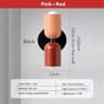 Modern Colorblock Iron Wall Sconce Bedside Lamp  Red  Green Accent Wall Light 6