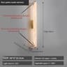 Luxury Spanish Marble LED Wall Sconce  Full Copper Modern Snowflake Design 10