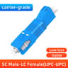 Premium Hybrid Fiber Optic Adapter  FCSCSTLC MaletoFemale FTTH Singlemode Connector 6