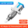 Premium Hybrid Fiber Optic Adapter  FCSCSTLC MaletoFemale FTTH Singlemode Connector 9