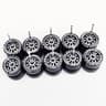 Premium 164 Scale Model Car Alloy Wheels  Rubber Tires 5Set Diecast Upgrade Kit 11