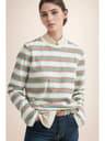 Hirsionsan Womens Cotton Polo Neck T Shirt  Casual Loose Crop Top Summer Tee 15