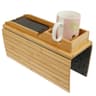 Premium 3in1 Bamboo Sofa Armrest Tray  Couch Cup Holder Tray  Foldable Multifunctional Armrest Cadd 7