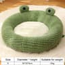 Plush Frog Cozy Pet Nest Warm SemiEnclosed Dog  Cat Bed 6