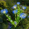 Solar Flower Stake Lights Set 2Pack Waterproof Outdoor Garden Lights 4