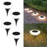 SolarGlow 14LED Solar Ground Lights  Waterproof Outdoor Landscape Pathway Lights 4Pack 7