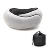 CloudComfort Memory Foam Travel Neck Pillow  Adjustable UShaped Neck Support For Airplane  Office N 6
