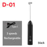 Rechargeable 3Speed Electric Milk Frother  Egg Beater  Handheld Coffee Foam Maker 6