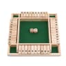 Deluxe Wooden Shut The Box Dice Game  4Sided Shut The Box Board Game For Family  Party Fun 8