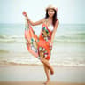 Chiffon Halter Beach Cover Up Dress  Sexy OpenBack Bikini Wrap Pareo 5