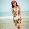 Chiffon Halter Beach Cover Up Dress  Sexy OpenBack Bikini Wrap Pareo 7