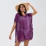 Coastal Breeze Tassel Trim Beach Cover Up Dress  Sheer Mini Swimsuit Cover Up For Women 7