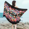 Breezy Cotton Linen Beach Cover Up Sarong Wrap For Women  Lightweight Summer Swimsuit Cover Up 4