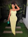 Midnight Sculpt Ruched Backless Bodycon Maxi Dress For Elegant Party Nights 2