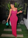 Midnight Sculpt Ruched Backless Bodycon Maxi Dress For Elegant Party Nights 3