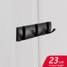 Matte Black  Gold Folding Adhesive Wall Hooks  No Drill Towel  Robe Holder 10