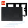 Matte Black Dual Flush Toilet Plate With Lever  Frame For Geberit Sigma Systems 7