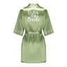 Sage Green Satin Silk Bridal Robe  Plus Size Wedding Bathrobe For Bride  Bridesmaids 13