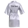 Personalized Faux Silk Bridal Robe With Custom Name  Date  Elegant Bride  Bridesmaid Getting Ready  16