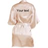Personalized Faux Silk Bridal Robe With Custom Name  Date  Elegant Bride  Bridesmaid Getting Ready  8
