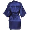 Personalized Faux Silk Bridal Robe With Custom Name  Date  Elegant Bride  Bridesmaid Getting Ready  11