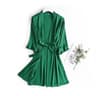 Bridal Bliss Satin Kimono Robe  Elegant Bridal Robe For Wedding Morning  Getting Ready 5