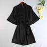 Bridal Bliss Satin Kimono Robe  Elegant Bridal Robe For Wedding Morning  Getting Ready 12