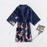 Womens Satin Robe  SilkLook Satin Kimono Robe For Bridal Getting Ready  Sleepwear 5