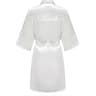 Elegant Satin Bridal Party Robe  Short Silk Bridesmaid  Bride Getting Ready Robe 2