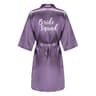 Elegant Satin Bridal Party Robe  Short Silk Bridesmaid  Bride Getting Ready Robe 11