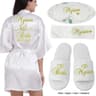 Personalized Bridal Satin Robe  Custom Bride And Bridesmaid Getting Ready Robe 6