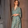 Silk Jacquard Kimono Robe  Luxury Satin Ice Silk Long Womens Bathrobe 1