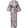Silk Jacquard Kimono Robe  Luxury Satin Ice Silk Long Womens Bathrobe 3