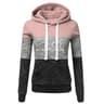 Color Block Womens Tracksuit Set  Hooded Sweatshirt  Jogger Pants Activewear S3XL 0