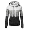 Color Block Womens Tracksuit Set  Hooded Sweatshirt  Jogger Pants Activewear S3XL 3