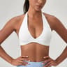 Custom Logo High Support Sports Bra  Open Back Push Up Yoga Tank 9