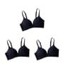 SilkGlow Seamless Push Up Bra Set  3Pack Wireless Comfort Lingerie 7