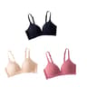 SilkGlow Seamless Push Up Bra Set  3Pack Wireless Comfort Lingerie 6