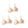 SilkGlow Seamless Push Up Bra Set  3Pack Wireless Comfort Lingerie 9