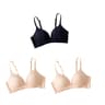 SilkGlow Seamless Push Up Bra Set  3Pack Wireless Comfort Lingerie 11