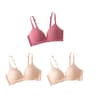 SilkGlow Seamless Push Up Bra Set  3Pack Wireless Comfort Lingerie 12