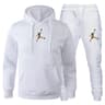 Men Autumn Winter Jogging Set  Warm Sweatshirt  Pants Sportswear 9