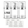 3Pack Airless Pump Bottles For Travel  Refillable Cosmetic  Lotion Dispensers 5